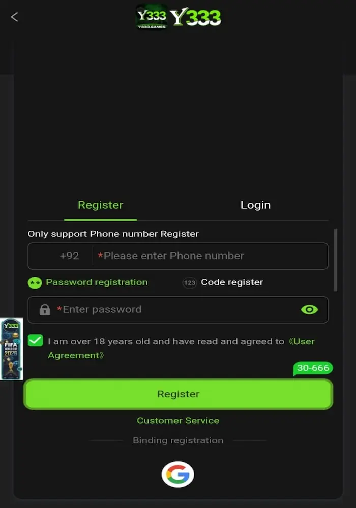 Y333 Game